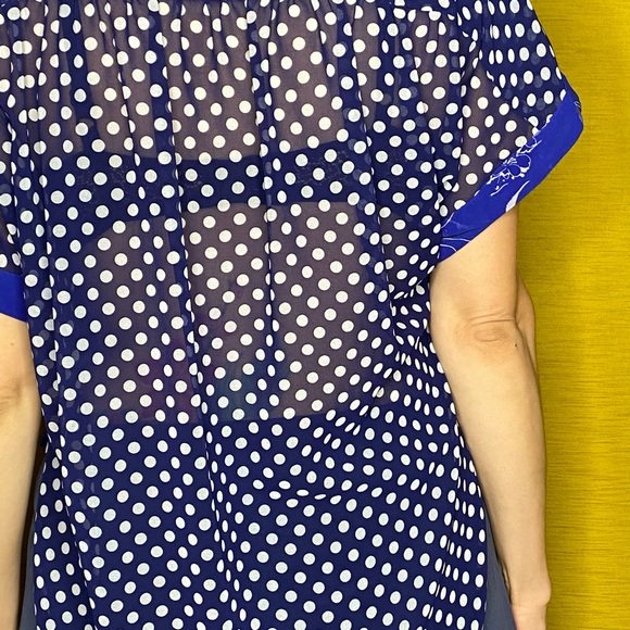 Leifnotes hi-low tie front top - Picture 8 of 9